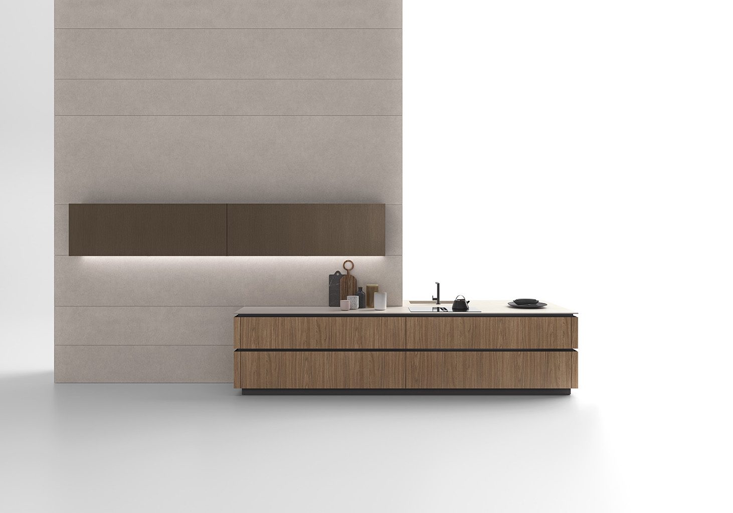 Cuisine Valdesign Logica, façades en bois