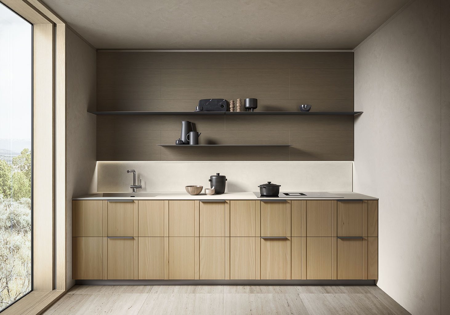 Cuisine Valdesign Maggiorana en bois clair