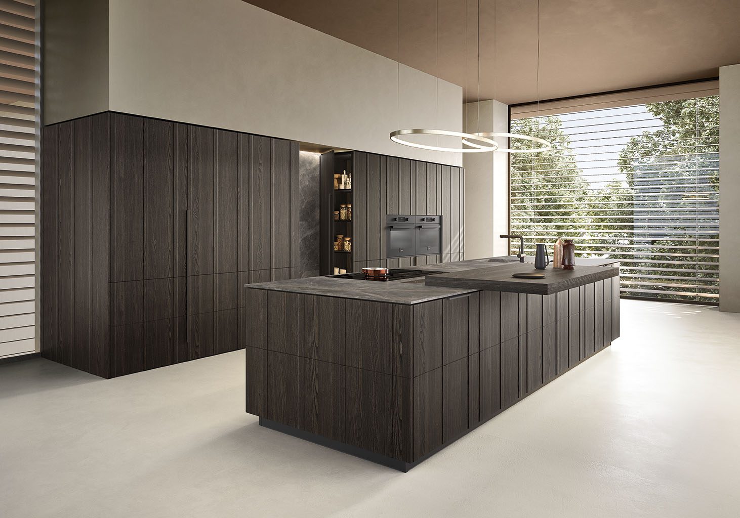 Cuisine Valdesign Maggiorana en bois foncé