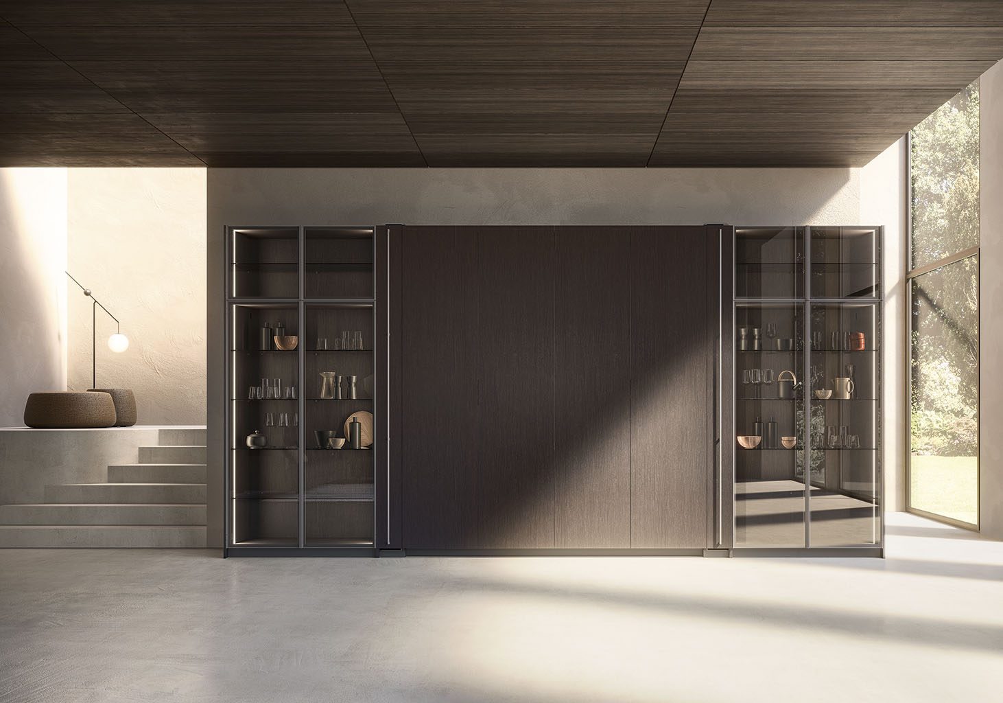 Cuisine Valdesign cachée, portes fermées