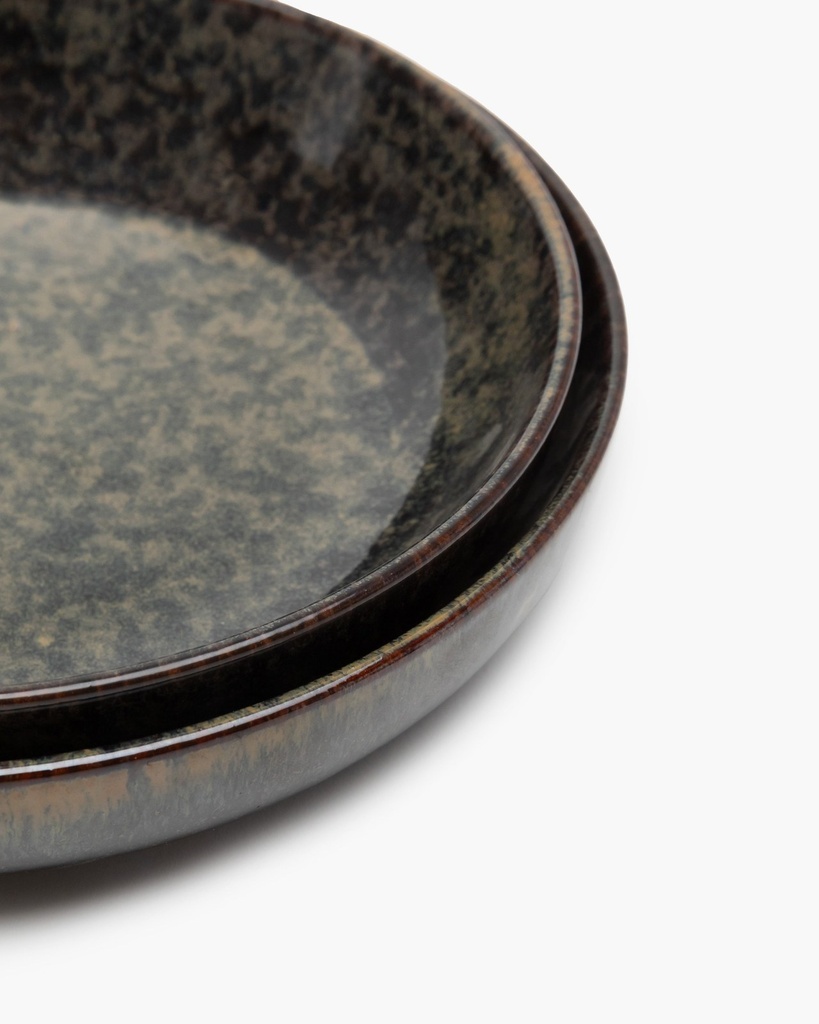 Assiette creuse m surface - indi grey 4