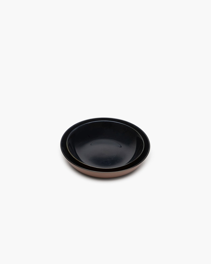 Assiette creuse s - dark blue/rust 3