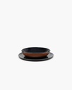 Assiette creuse s - dark blue/rust 4