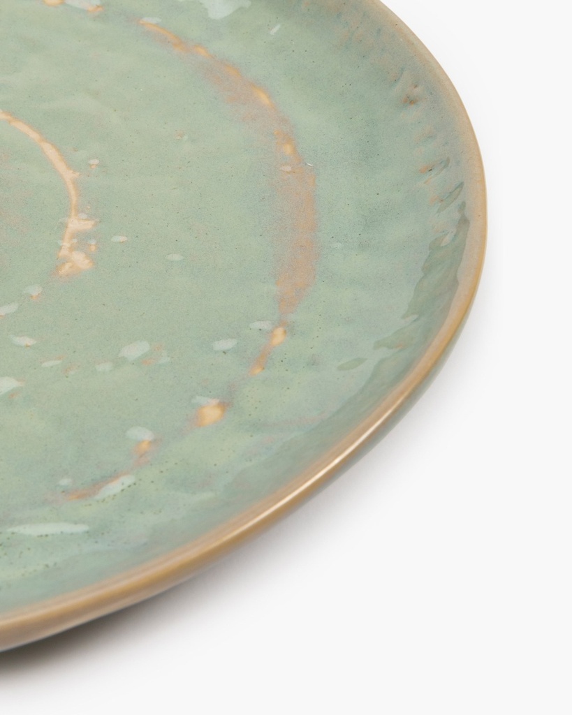 Assiette m  d20,5 h1,9 vert de mer 3