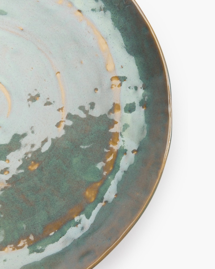Assiette m l d28 h2,8 vert de mer 3