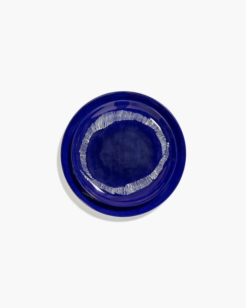 Assiette plate m - lapis lazuli swirl-st 3