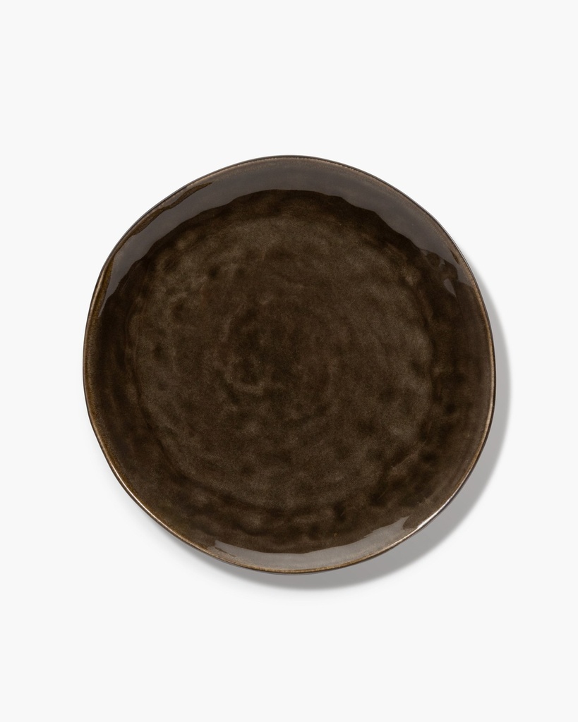 Assiette ronde pure - l - gris 2