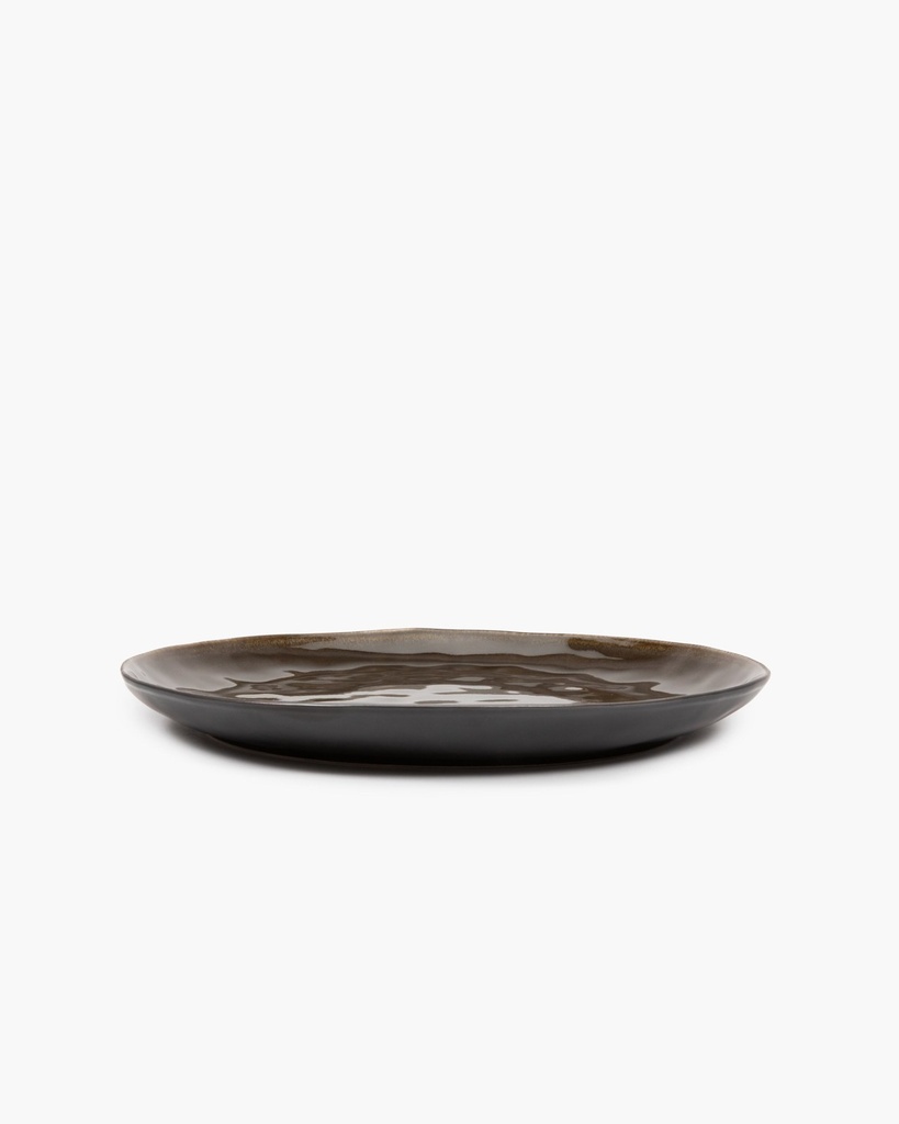 Assiette ronde pure - l - gris 3