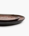 Assiette ronde pure s - brun 4