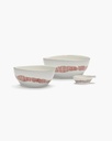 Bol s - blanc swirl-stripes rouge - feas 3