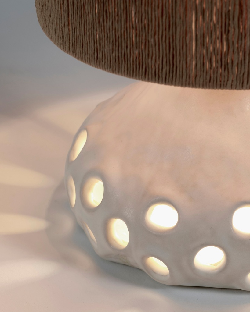 Lampe à poser Oya 01 – brun 2