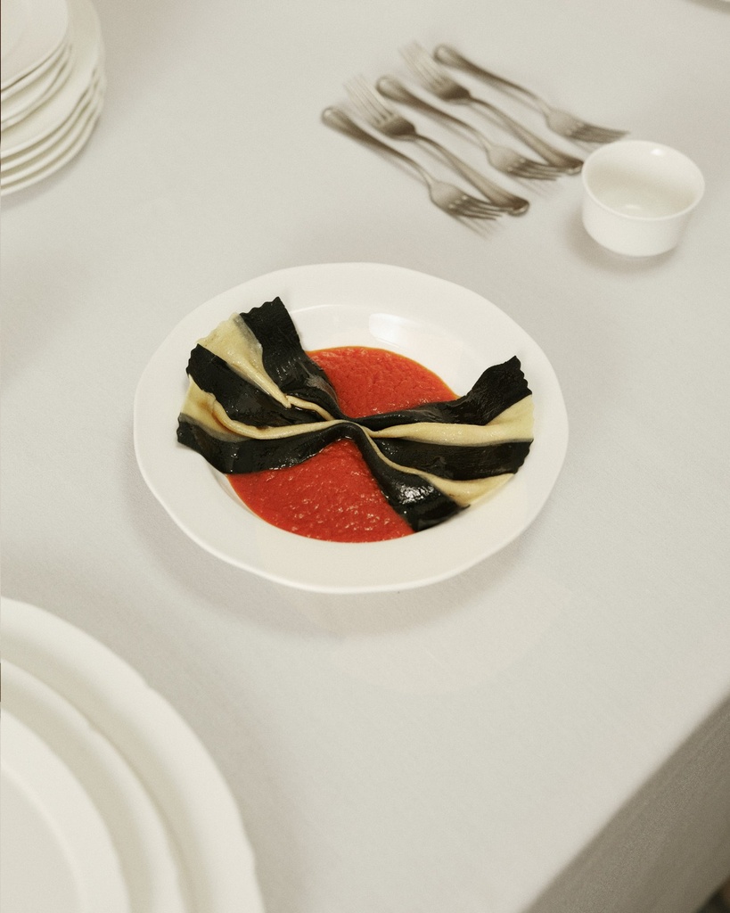 Assiette à pâtes M 02 Silhouette – blanc 2