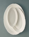 Assiette ovale M Silhouette – blanc 3