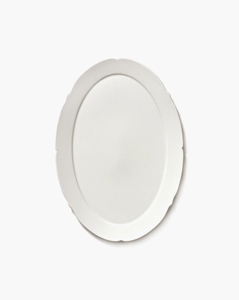 Assiette ovale L Silhouette – blanc 3