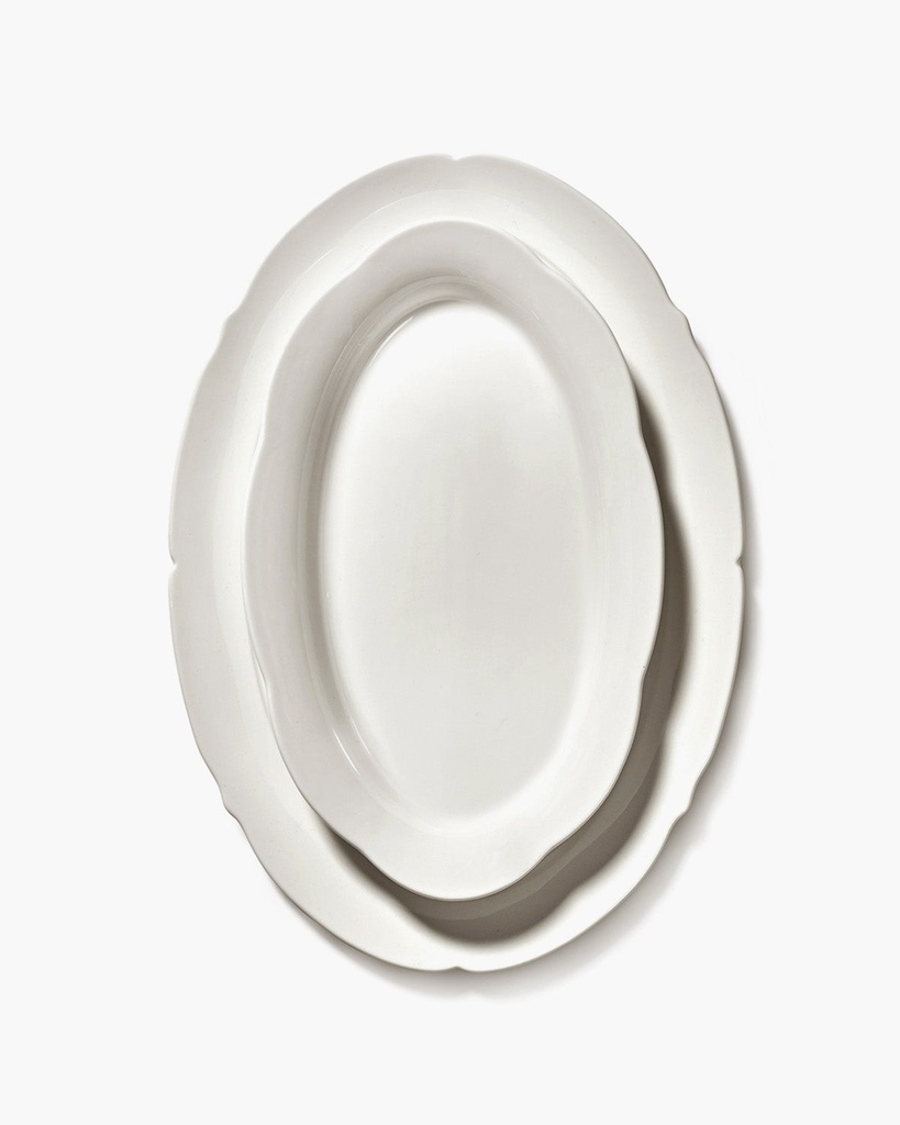 Assiette ovale L Silhouette – blanc 4