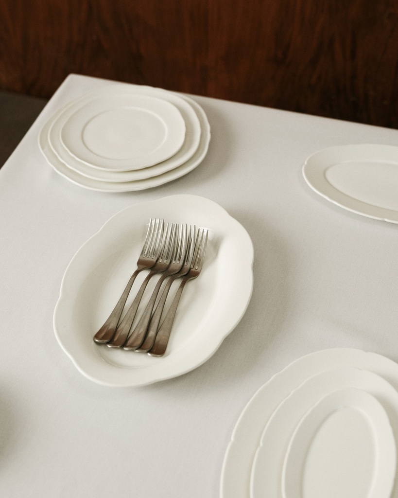Assiette ovale haute M Silhouette – blan 3