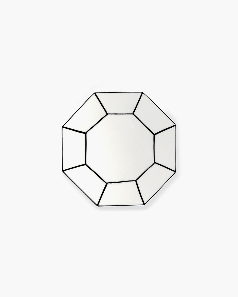 Assiette à petit-déjeuner Carte Blanche  3