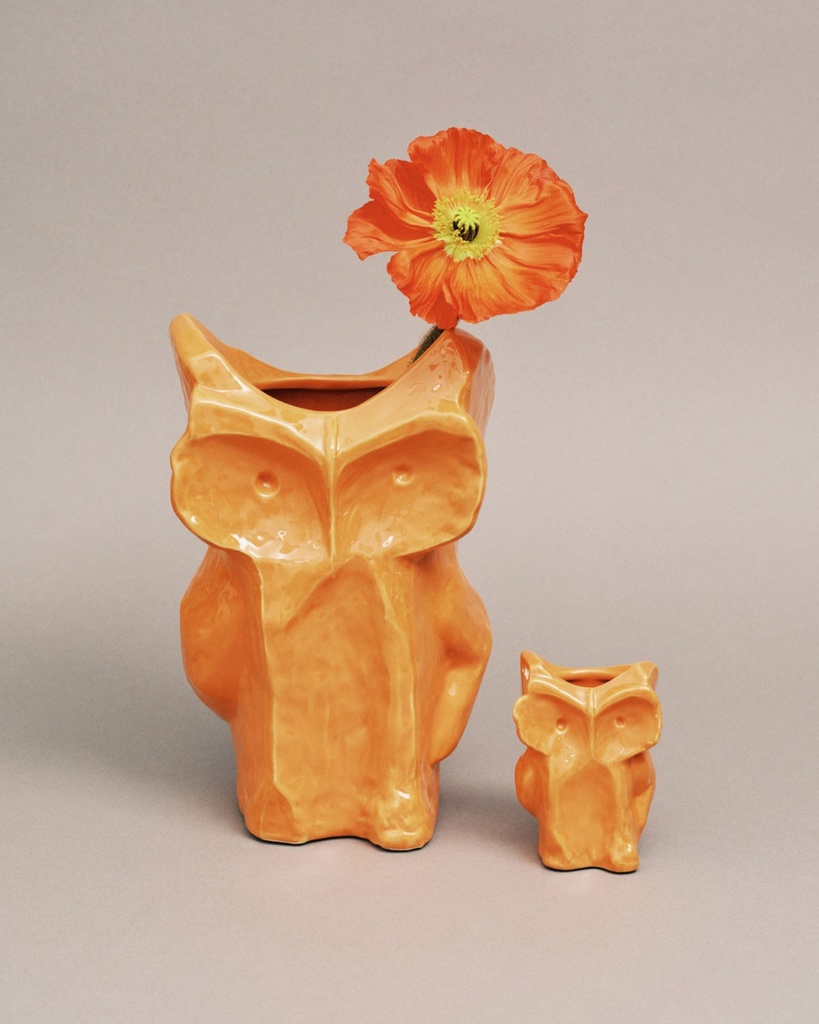 Vase chouette L After Midnight – orange 2