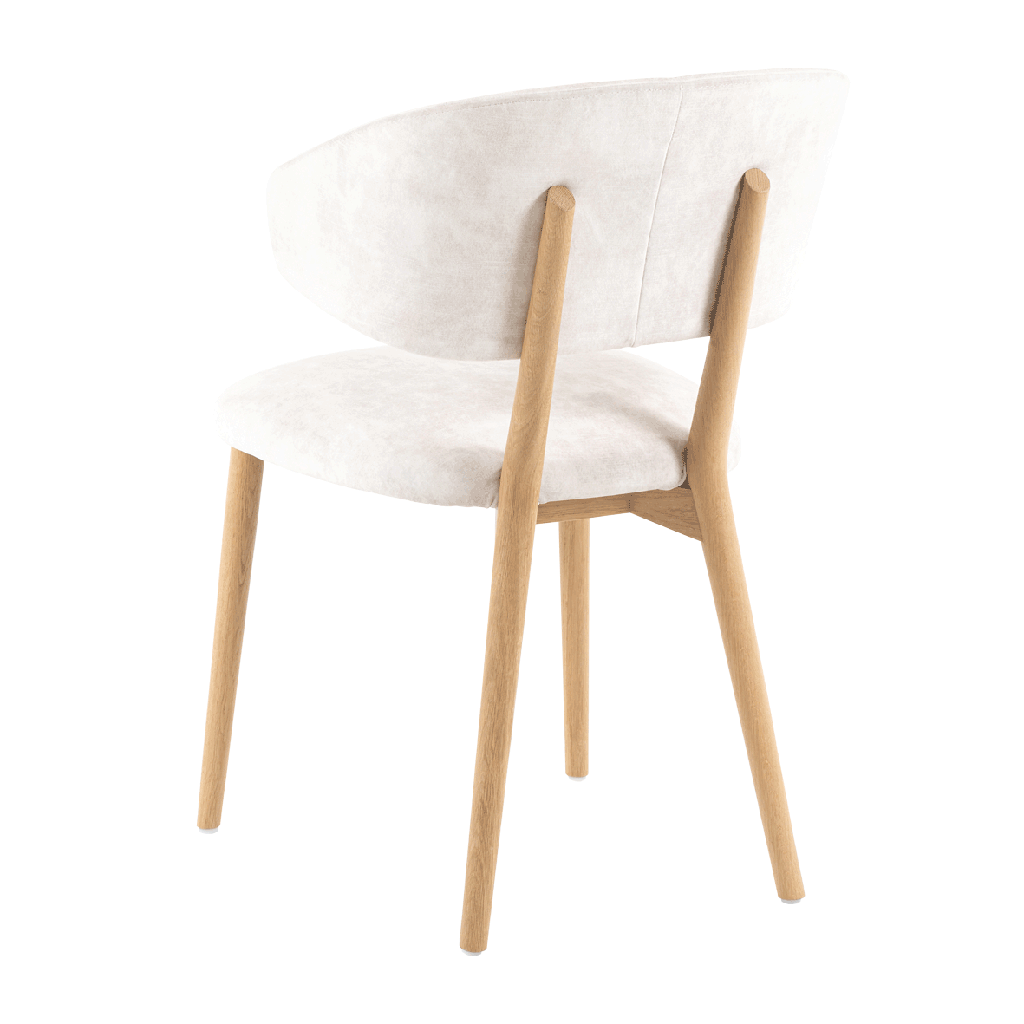 Chaise Toro – piètement bois, avec accoudoirs