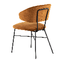 Chaise Toro – piètement métal, avec accoudoirs