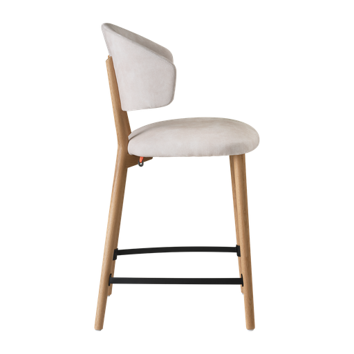 Chaise haute Toro – piètement bois, avec accoudoirs