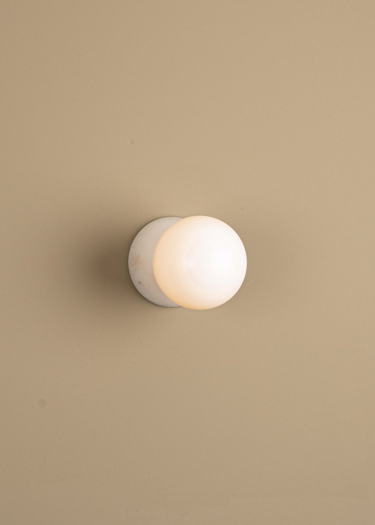 Applique Eklipso – H 14 cm — albâtre blanc 3