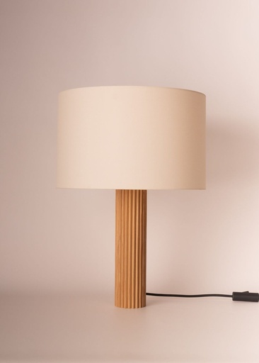 Lampe à poser Fluta – H 58 cm — chêne 2