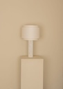 Lampe à poser Fluta Duoble – H 60 cm — marbre blanc 2