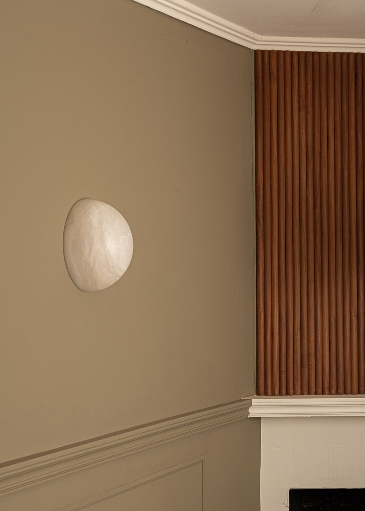 Applique Haveno – Ø 25 cm — albâtre blanc 2