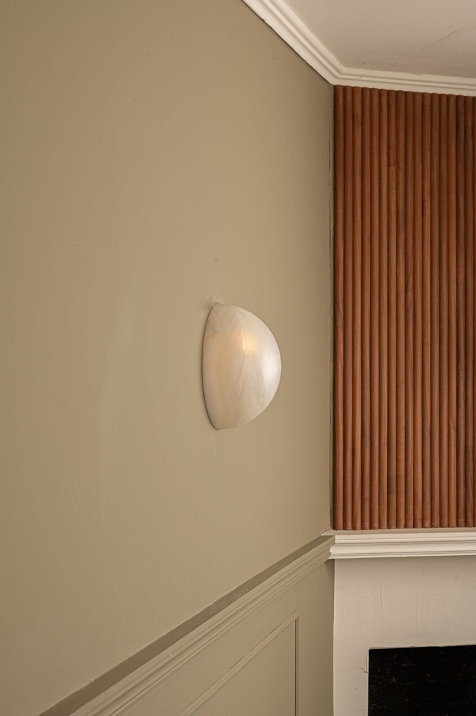 Applique Haveno – Ø 25 cm — albâtre blanc 4