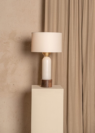 Lampe à poser Peona Kelo – H 68 cm — albâtre blanc 2