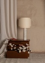 Lampe à poser Pipo Duoble – H 60 cm — marbre blanc 2
