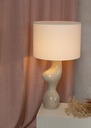 Lampe à poser Venuso – H 78 cm — émail réactif beige 4