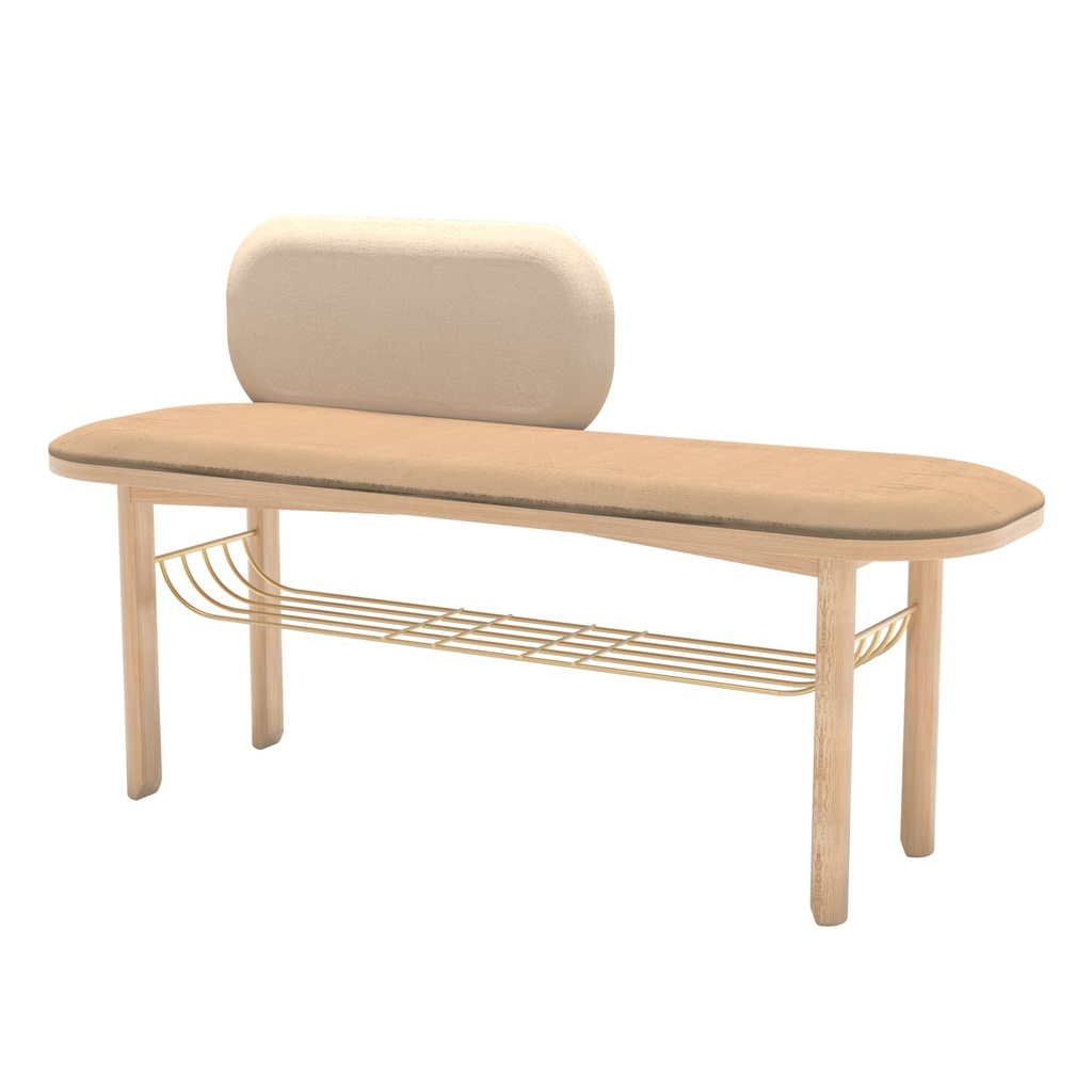 Banc Eustache – L 120 × P 40 × H 74 cm — ambiance 3