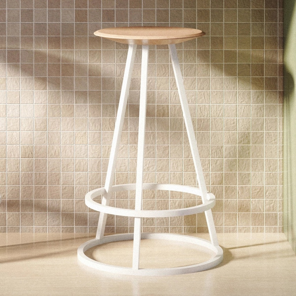 Tabouret de comptoir Gustave – assise 65 cm — ambiance 2