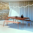 Banc Fromme – aluminium, 159 cm — ambiance 1