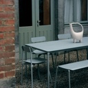 Banc Fromme – aluminium, 159 cm — ambiance 3