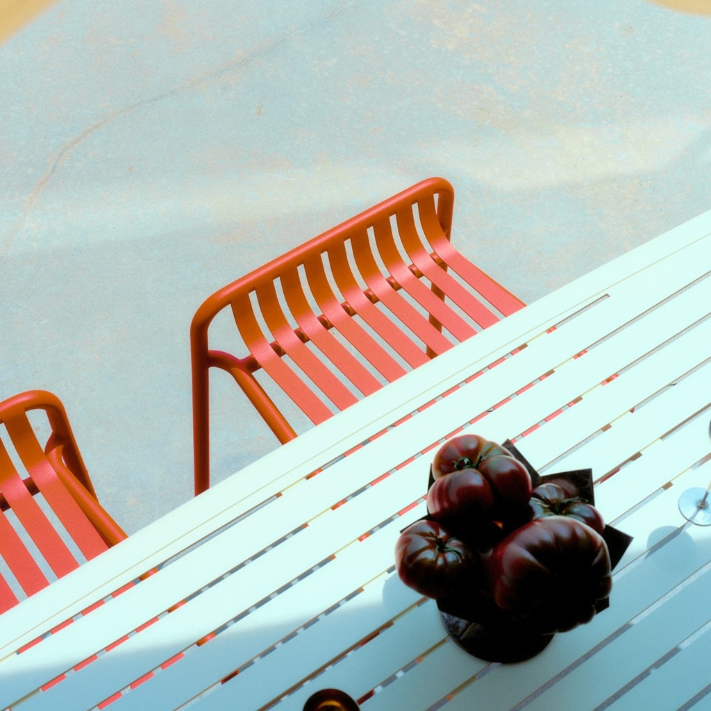 Tabouret Week-End – aluminium — ambiance 2