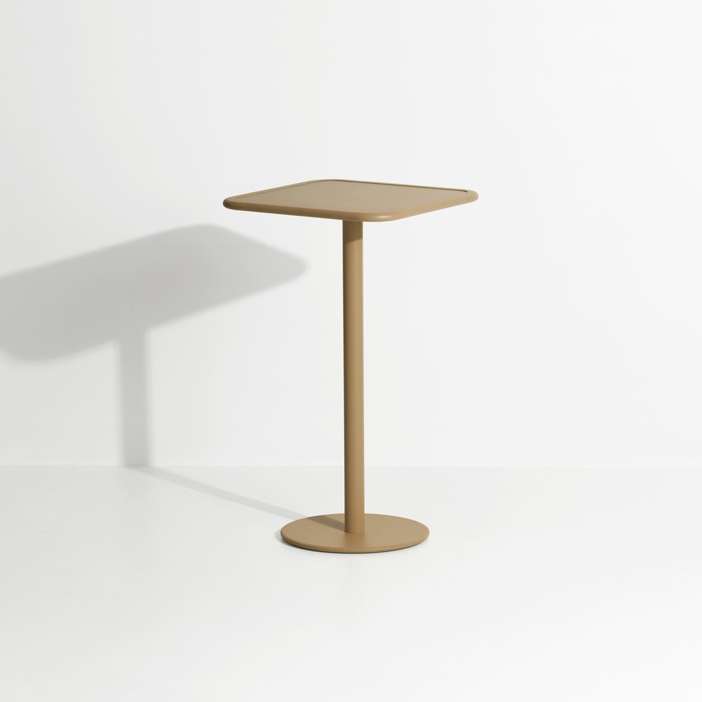 Table haute de bistrot Week-End – aluminium — ambiance 1