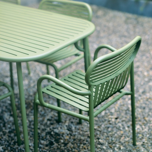 Table rectangulaire Week-End – aluminium, grande — ambiance 1