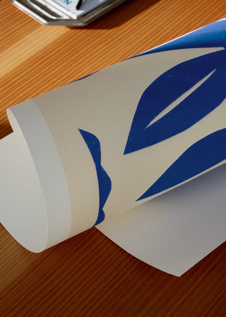 Anne laval - blue paper cut - 50x70cm — vue 3