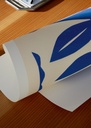 Anne laval - blue paper cut - 50x70cm — vue 3