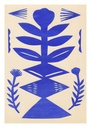 Anne laval, blue paper cut - 30x40 cm — vue 1