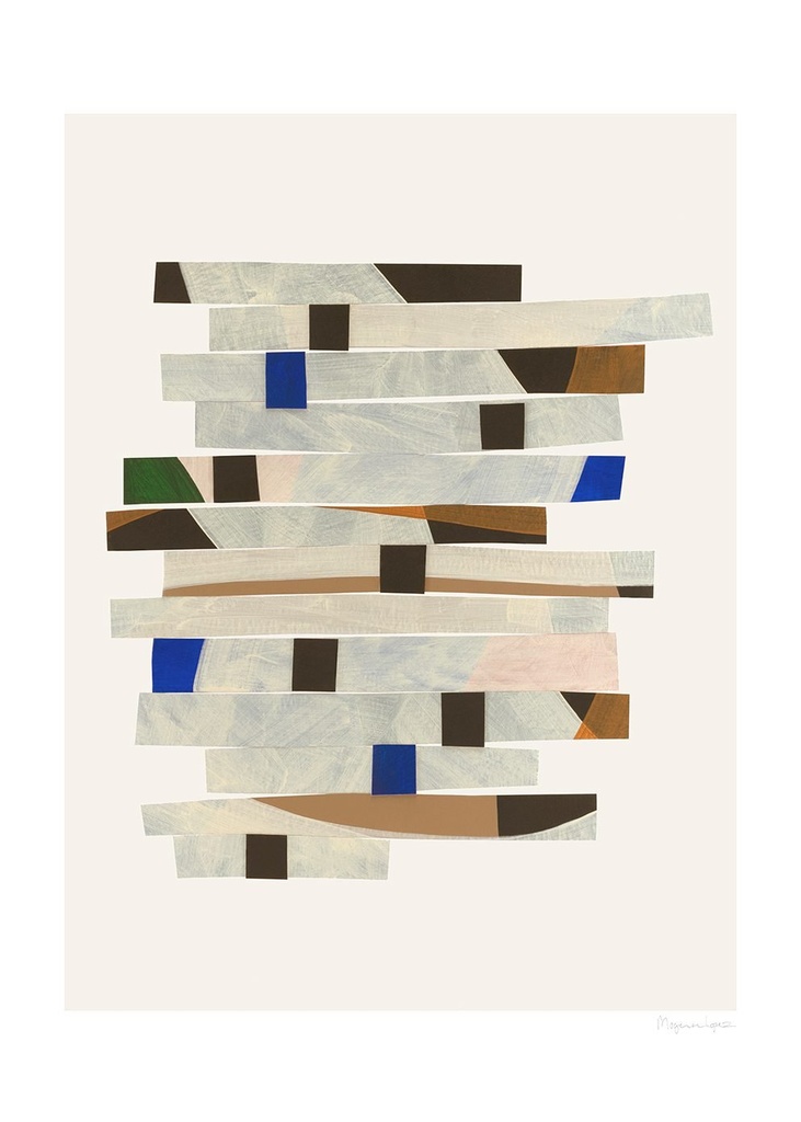 Berit mogensen lopez, cut up stripesl (50x70) — vue 1