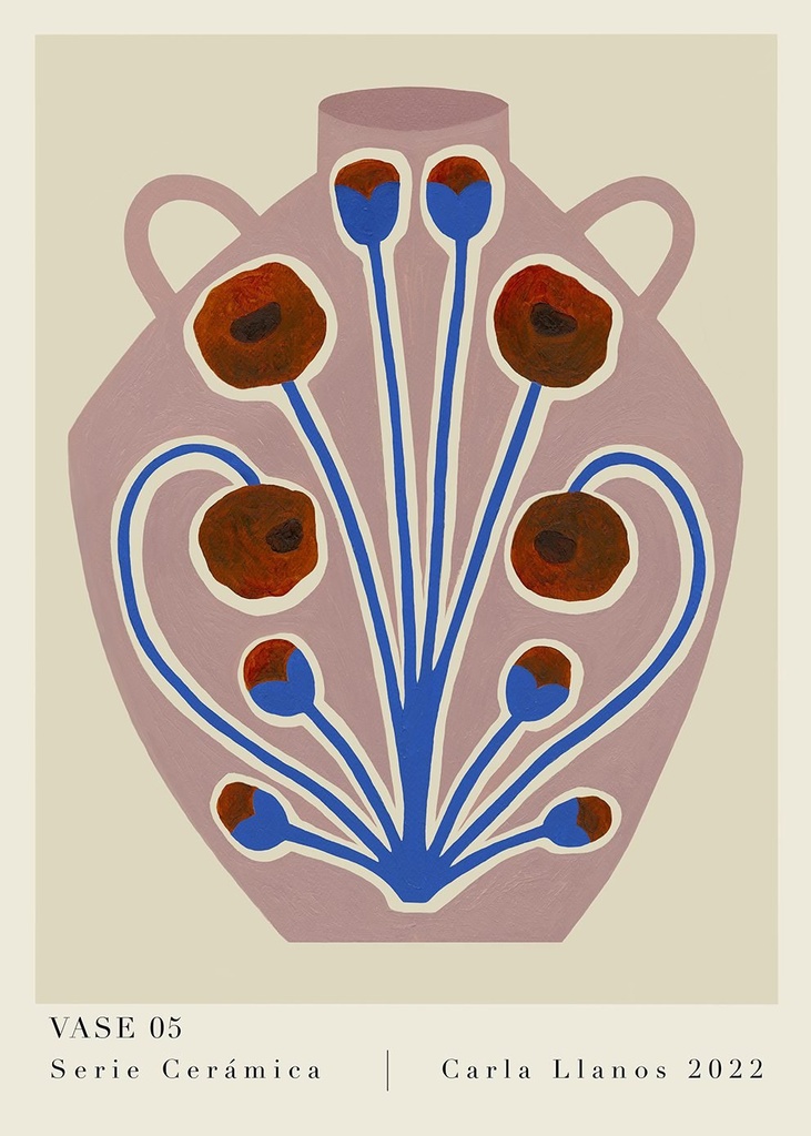 Carla llanos - vase 05 - 50x70cm — vue 1