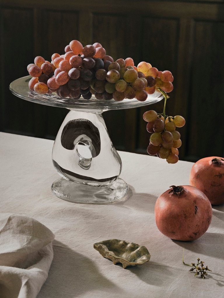Centre de table en verre Damo – transparent – Ø30 — vue 1