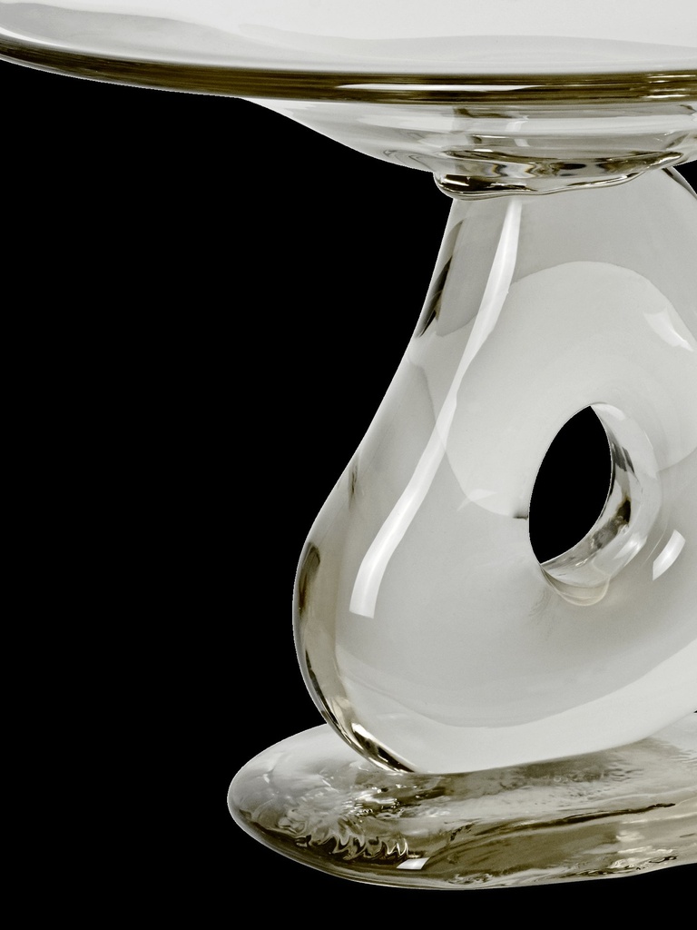 Centre de table en verre Damo – transparent – Ø30 — vue 3