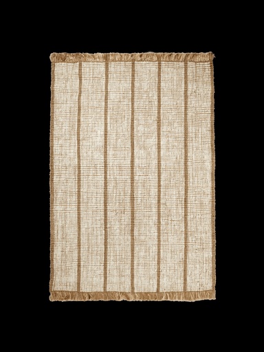 Tapis athens strips - 170x240 - natural/off white — vue 1