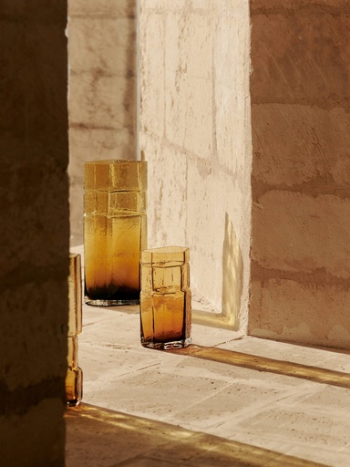 Vase muro - ambre - h23 — vue 1