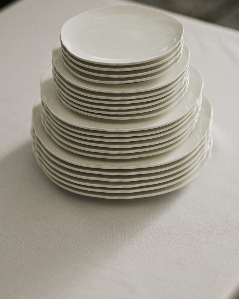 Assiette plate Silhouette XXS – blanc — vue 1